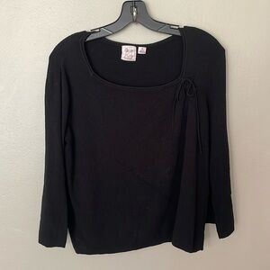 Like New Pink Poodle Black Sweater. Large